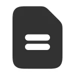 Document Text SVG Icon